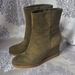 Vince Camuto Bevvisa suede wedge ankle boots